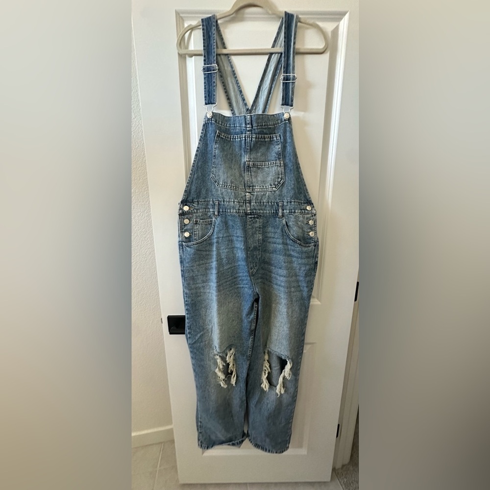 NWOT Free People Ziggy Overalls size L